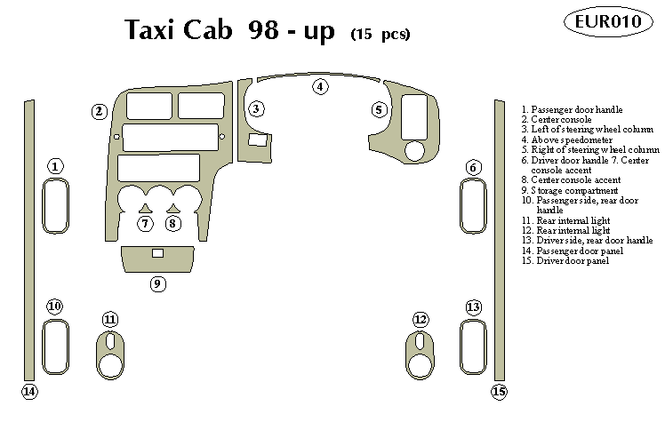 Taxi Cab Dash Kit by B&I