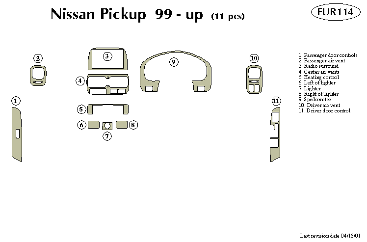 Nissan Pickup Dash Kit by B&I