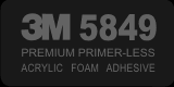 3M 5849 Primer-Less Acrylic Foam Adhesive