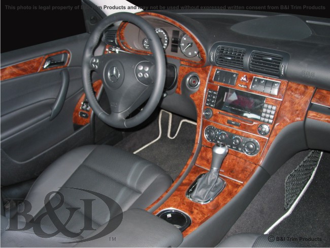Mercedes C Class C230 Coupe Wood Dash Kit by B&I