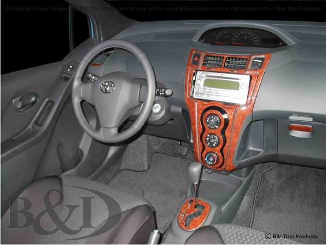 Toyota Yaris Lift Back Wood Dash Kit by B&I