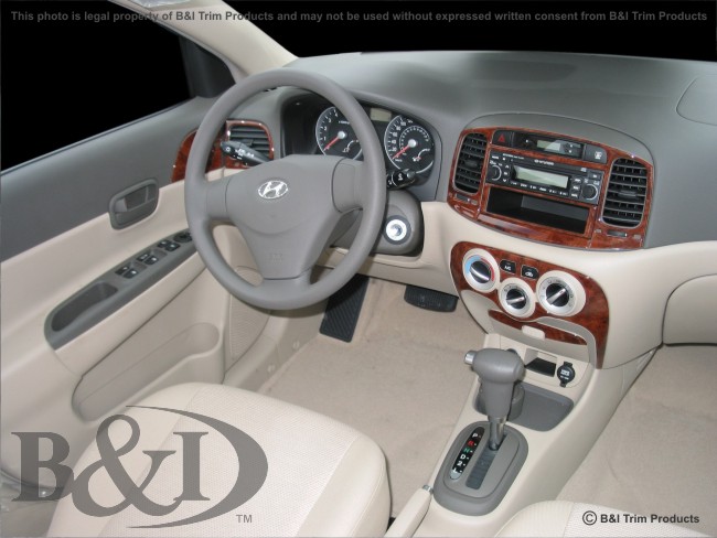 Hyundai Accent Wood Dash Kit by B&I