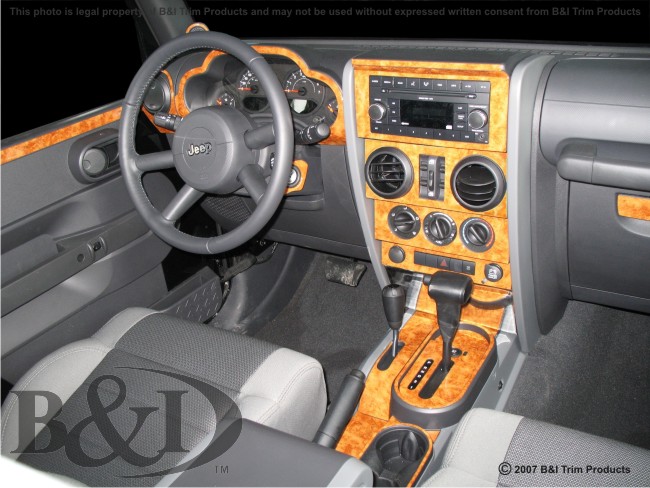 Jeep Wranger 07-up Wood Dash Kit by B&I