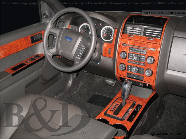 Ford Escape 08-up Wood Dash Kit by B&I