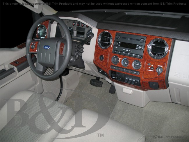 Ford Super Duty 08-up Wood Dash Kit by B&I