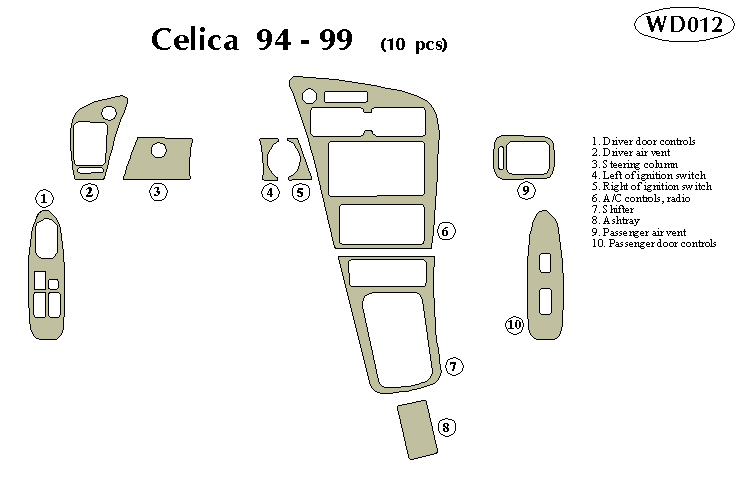 Toyota Celica Dash Kit by B&I