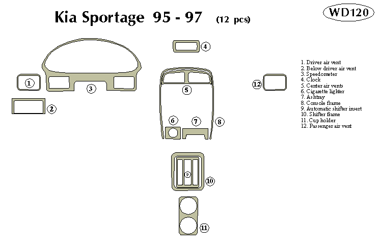 Kia Sportage Dash Kit by B&I