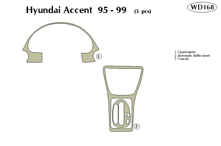 Hyundai Accent Dash Kit by B&I