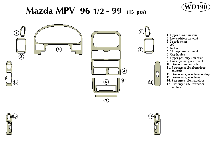 Mazda Mpv Dash Kit by B&I