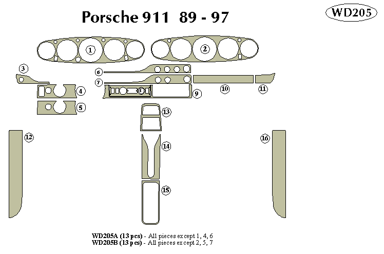 Porsche Dash Kit by B&I