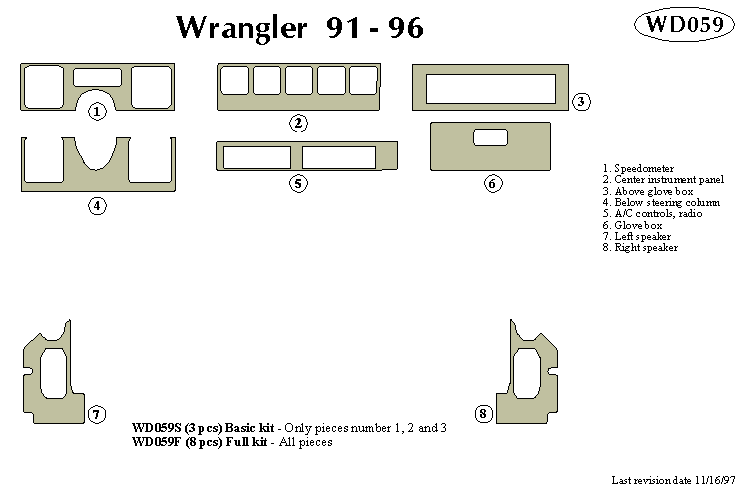 Jeep Wrangler Dash Kit by B&I