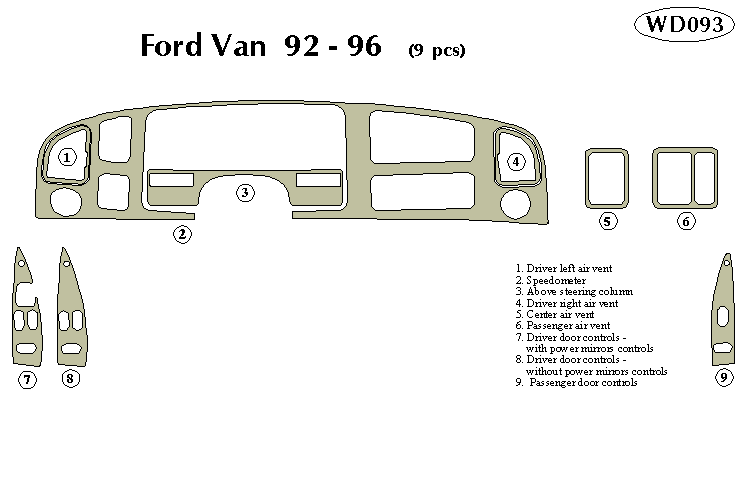 Ford Van Dash Kit by B&I