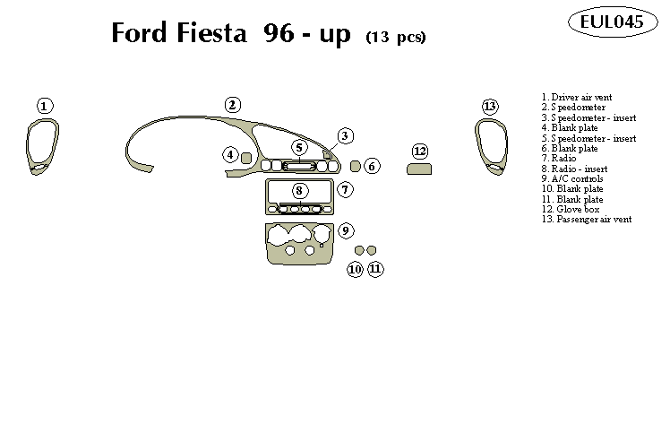 ford fiesta Dash Kit by B&I