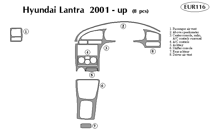 Hyundai Elantra Dash Kit by B&I