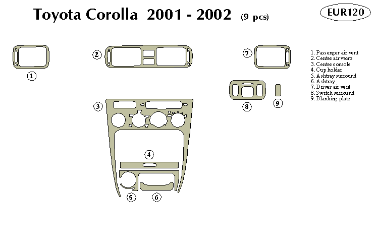 Toyota Corolla Dash Kit by B&I