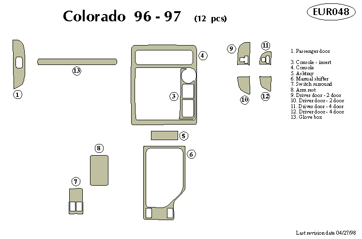 Toyota Colorado Dash Kit by B&I