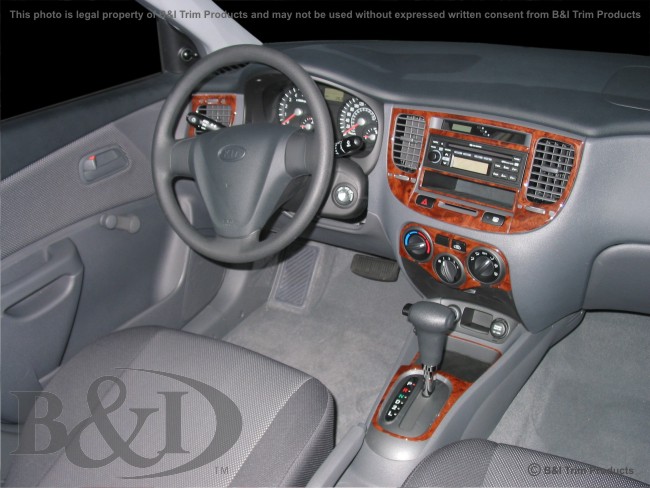 Kia Rio Wood Dash Kit by B&I