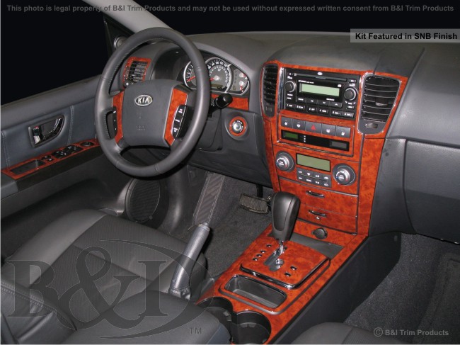 Kia Sorento Wood Dash Kit by B&I