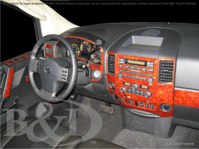 Nissan Titan 08-up Wood Dash Kit by B&I