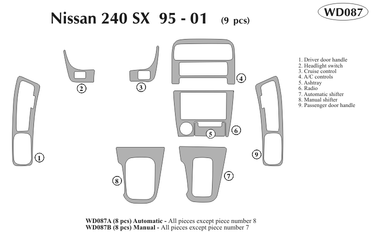 Nissan 240sx Dash Kit by B&I