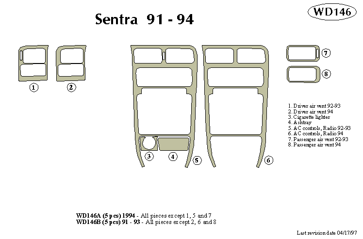 Nissan Sentra Dash Kit by B&I