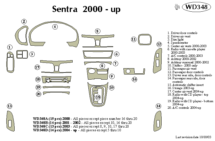 Nissan Sentra Dash Kit by B&I
