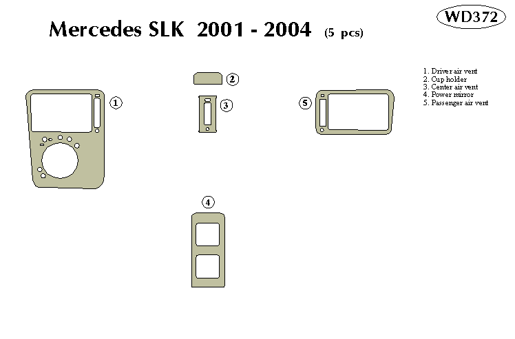 Mercedes Slk Dash Kit by B&I