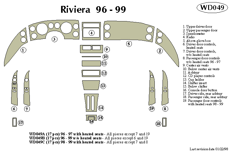 Buick Riviera Dash Kit by B&I