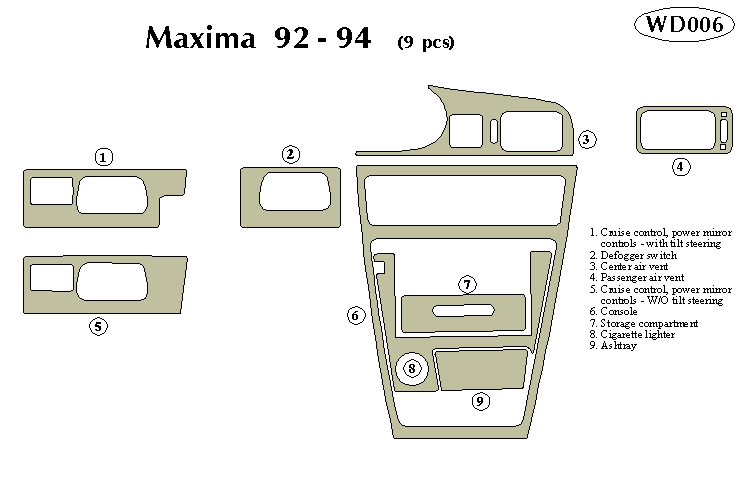 Nissan Maxima Dash Kit by B&I