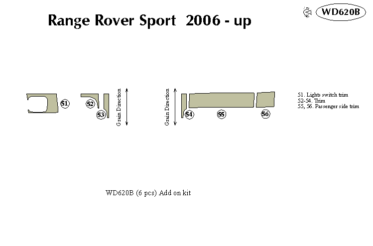 L Rover Range Rover 06-up Dash Kit by B&I