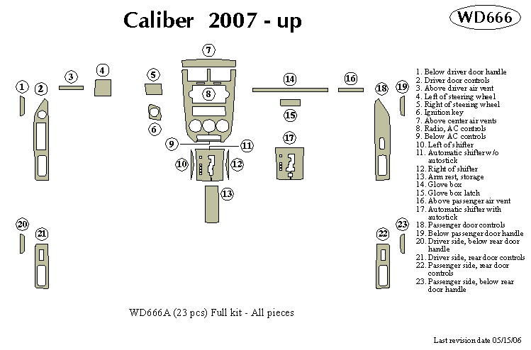 Dodge Caliber Dash Kit by B&I