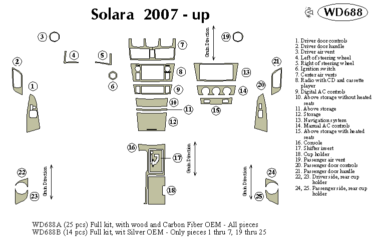 Wd693b Lexus Ls 460 Dash Kit by B&I