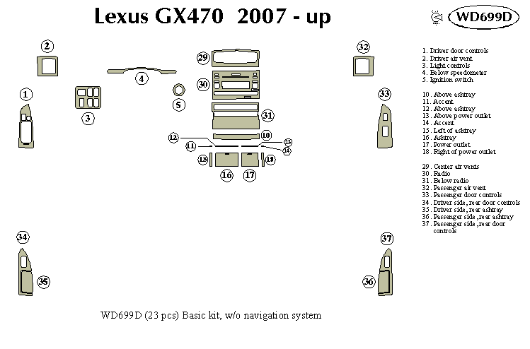 Fiti G35 Dash Kit by B&I