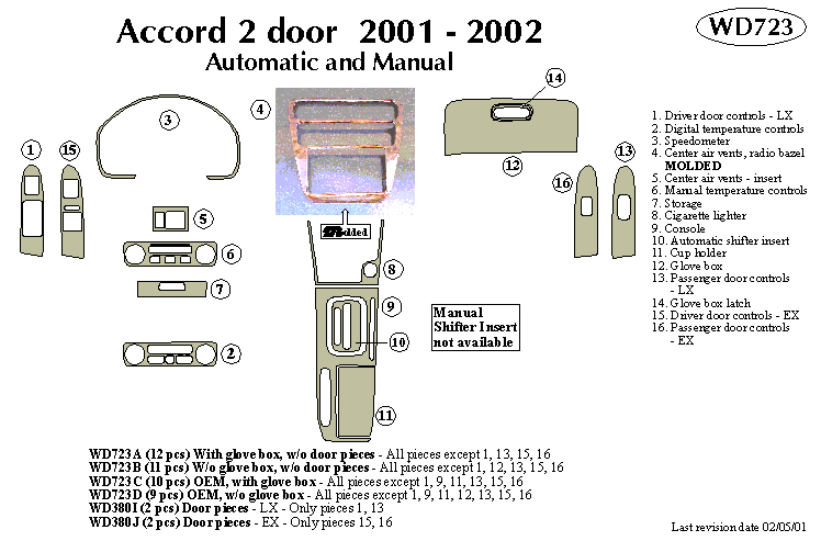 Honda Accord Dash Kit by B&I